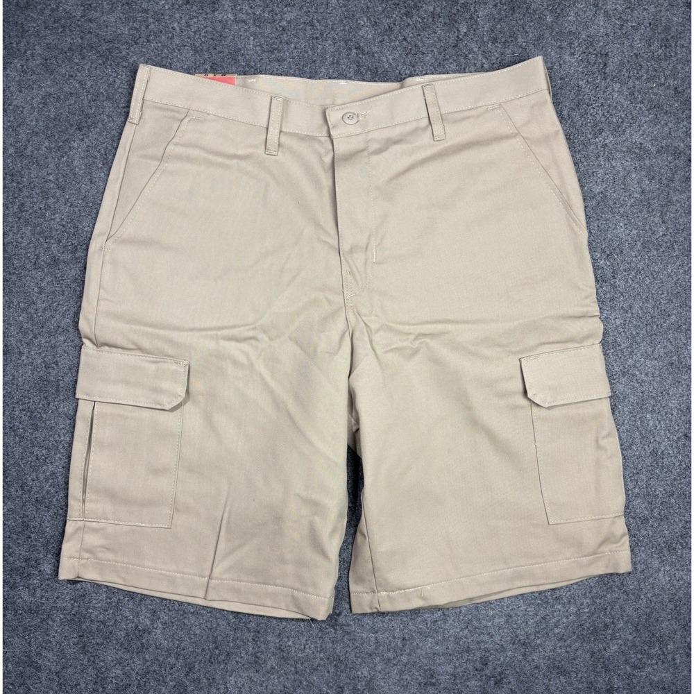 Red Kap Men's Cargo Work Shorts Khaki Tan Size 36x12 PT66KH9 NWT